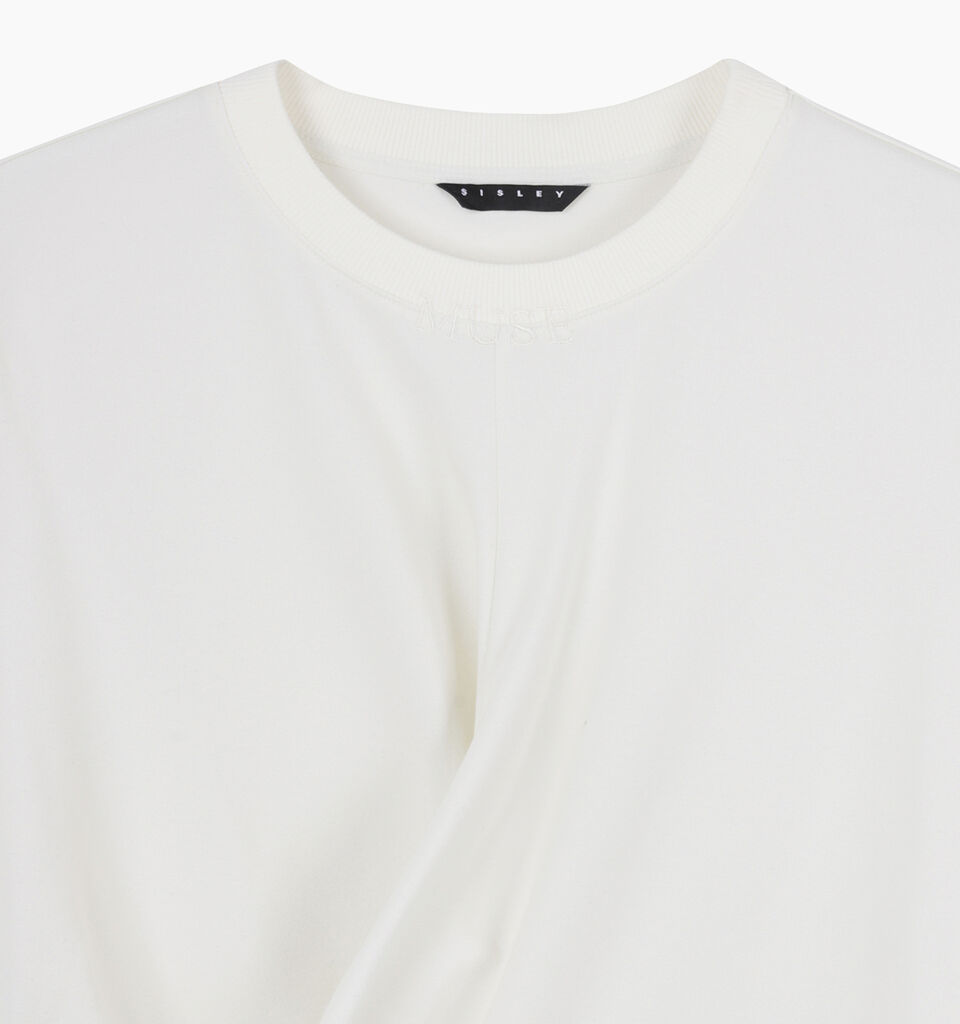 T-SHIRT - sisley k short sleeve t-shirt - Creamy White | Sisley K image number 4